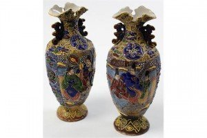 Japanese porcelain vases