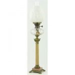Corinthian column oil lamp