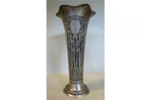 metal trumpet vase