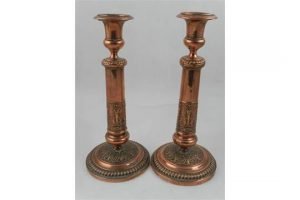copper candlesticks