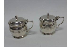 silver mustard pots