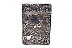 Edwardian silver card case