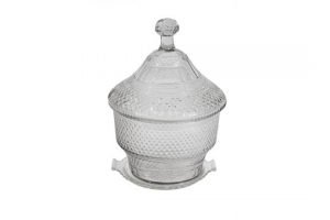 punch bowl and domed cover,