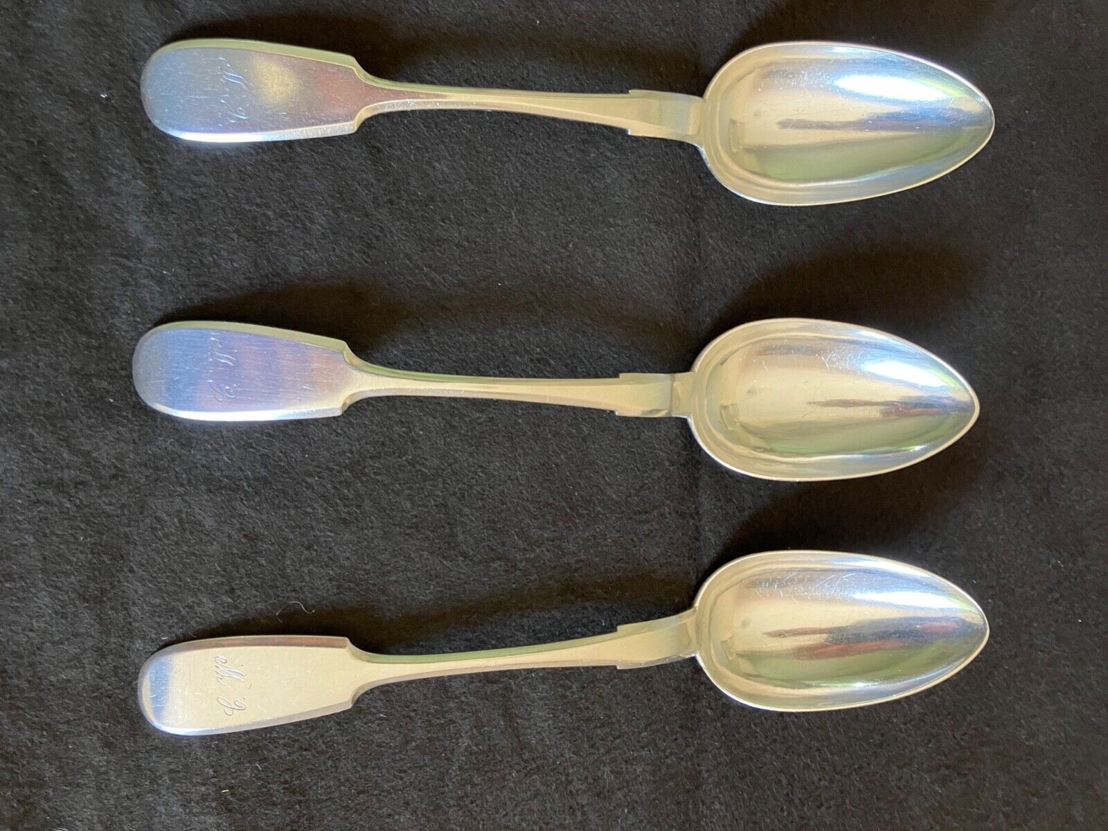 Antique Russian Imperial Silver Tablespoons --Leopold Michelsen 1883 Spoons