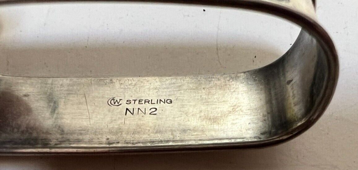 Vintage Watrous Sterling Silver Napkin Ring "Helen" name engraving