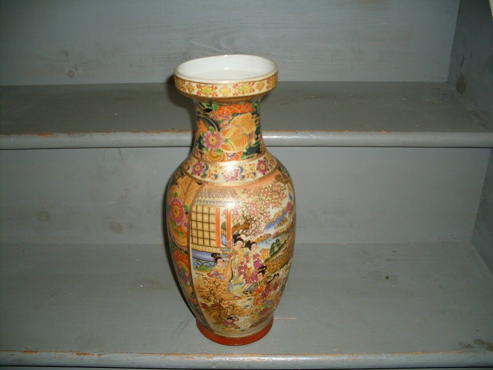 Royal Satsuma Hand Painted Vase