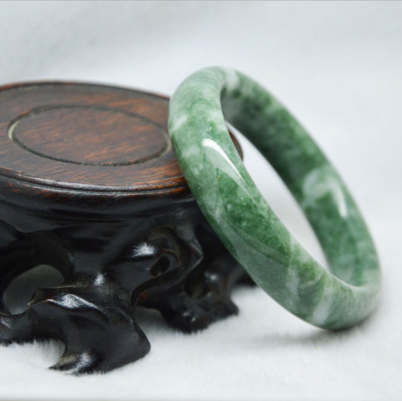 Beautiful New Natural Chinese jade hand-carved bracelet bangle 60-62mm