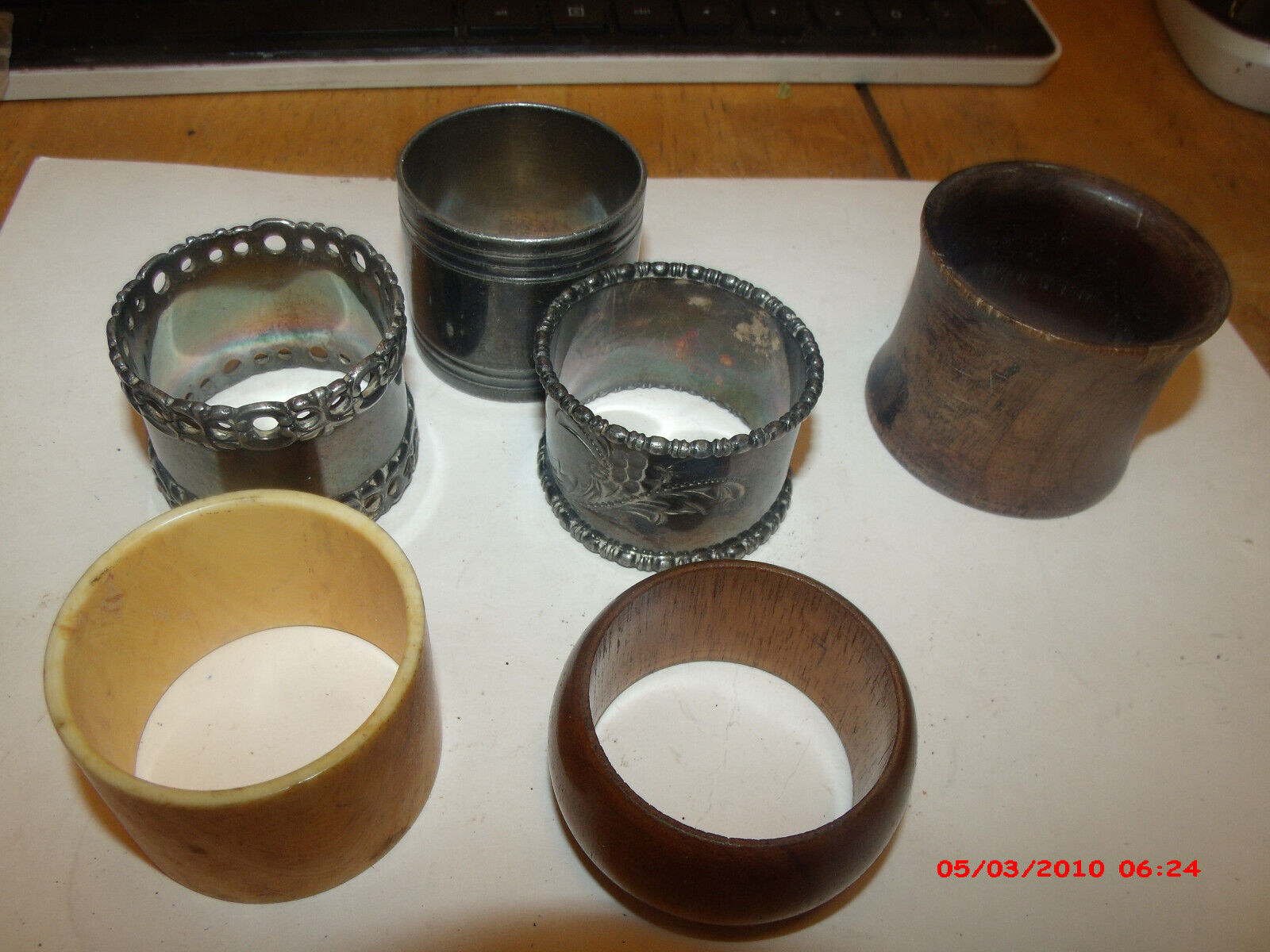 Collection of antique napkin rings