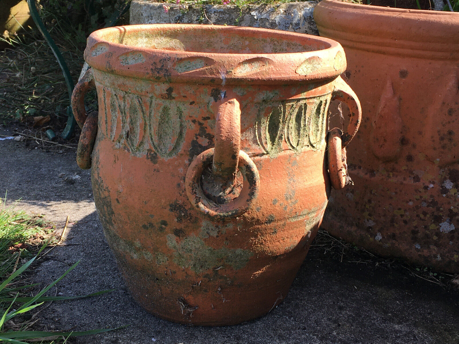 Vintage terracotta planter pot