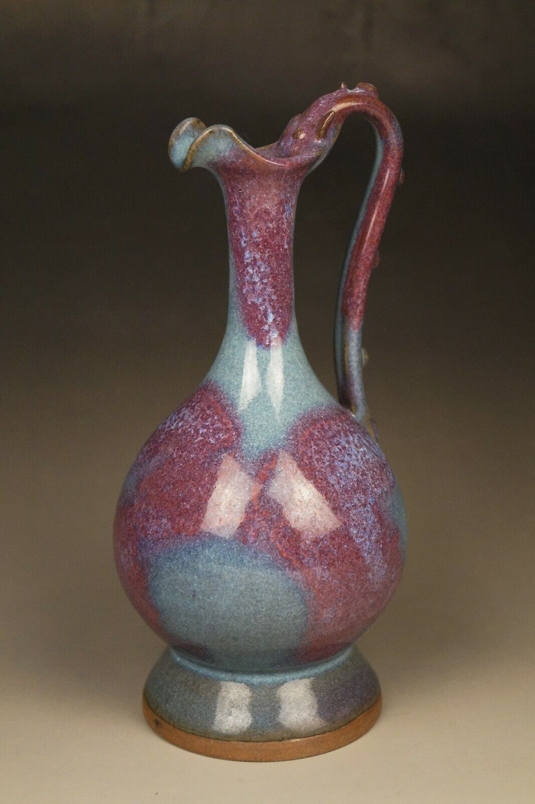 Chinese Antique Jin Dynasty Jun Ware Porcelain Dragon Head Wine Pots