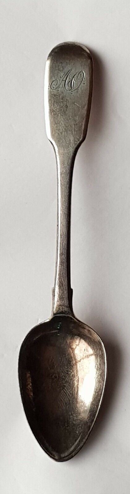 George IV Fiddle Pattern Solid Silver Teaspoon London 1829 by Richard Britton