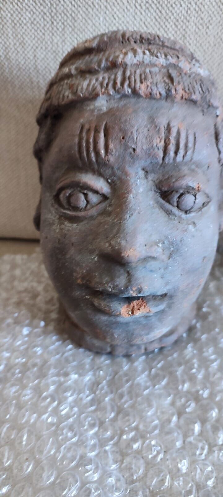 Very Rare! Edo Terracotta Head Statue from North Nigeria/Benin