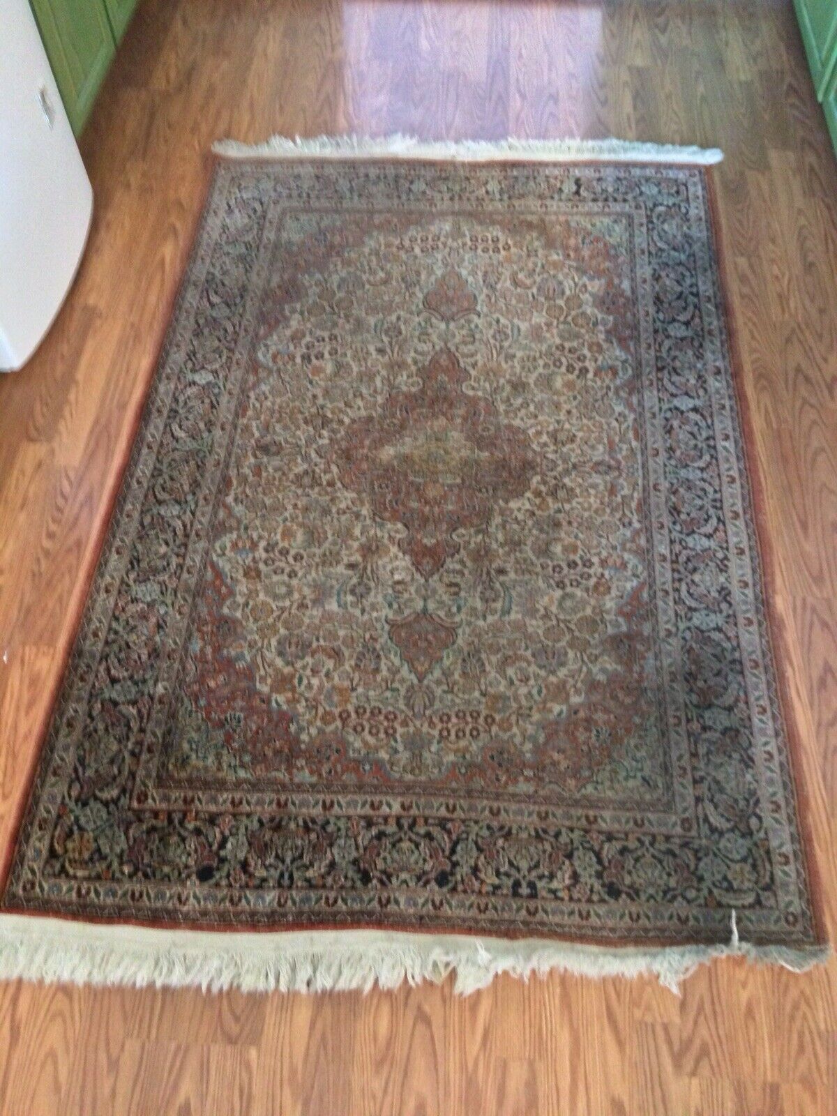 Silk Rug 6 X 4 Ft. Special Rare exquisite Vintage Handmade One Of A Kind