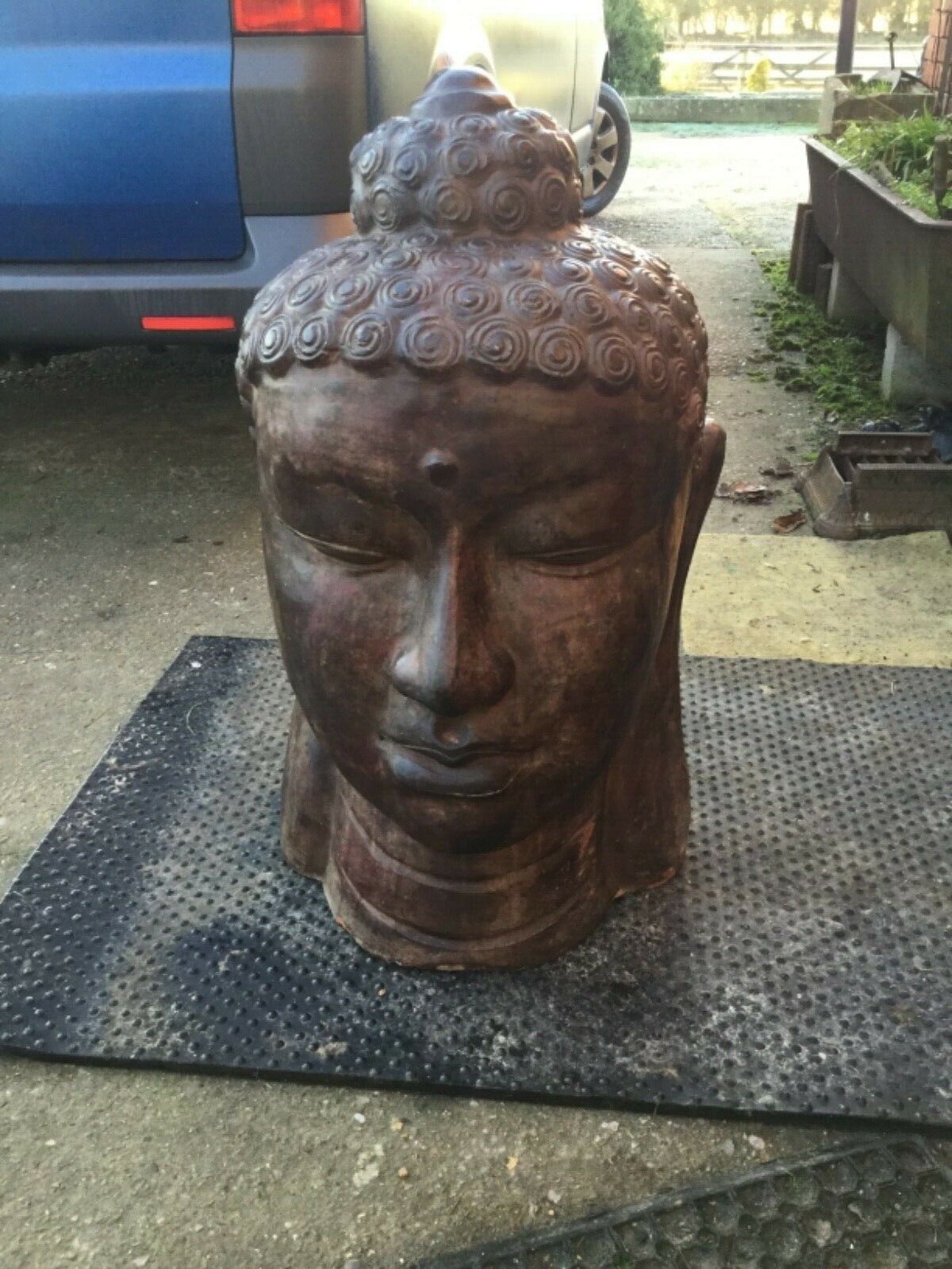 Vintage Terracotta Buddha Head
