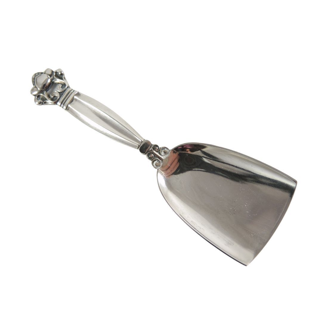 Vintage 104mm Sterling Silver Georg Jensen Acorn Tea Caddy Spoon