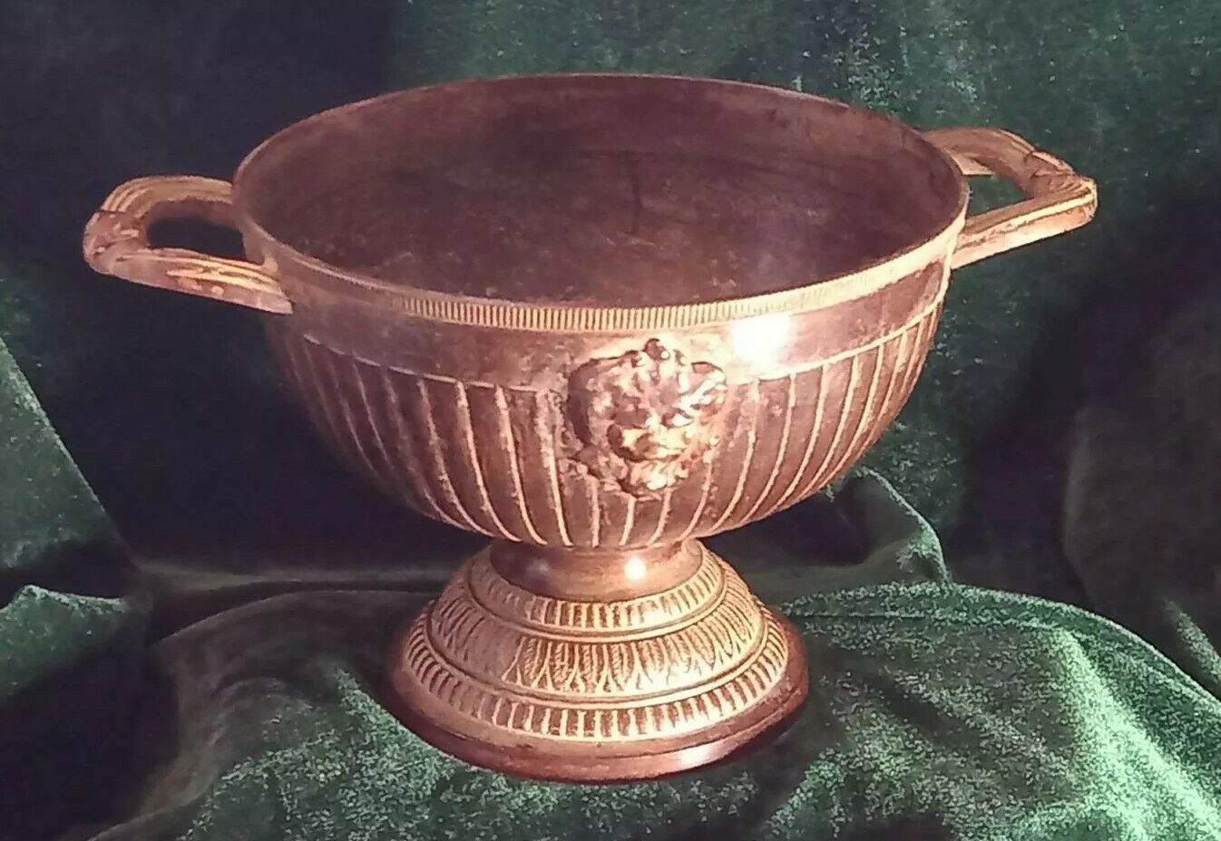 Antique Bronze Shallow Urn Warwick Vase
