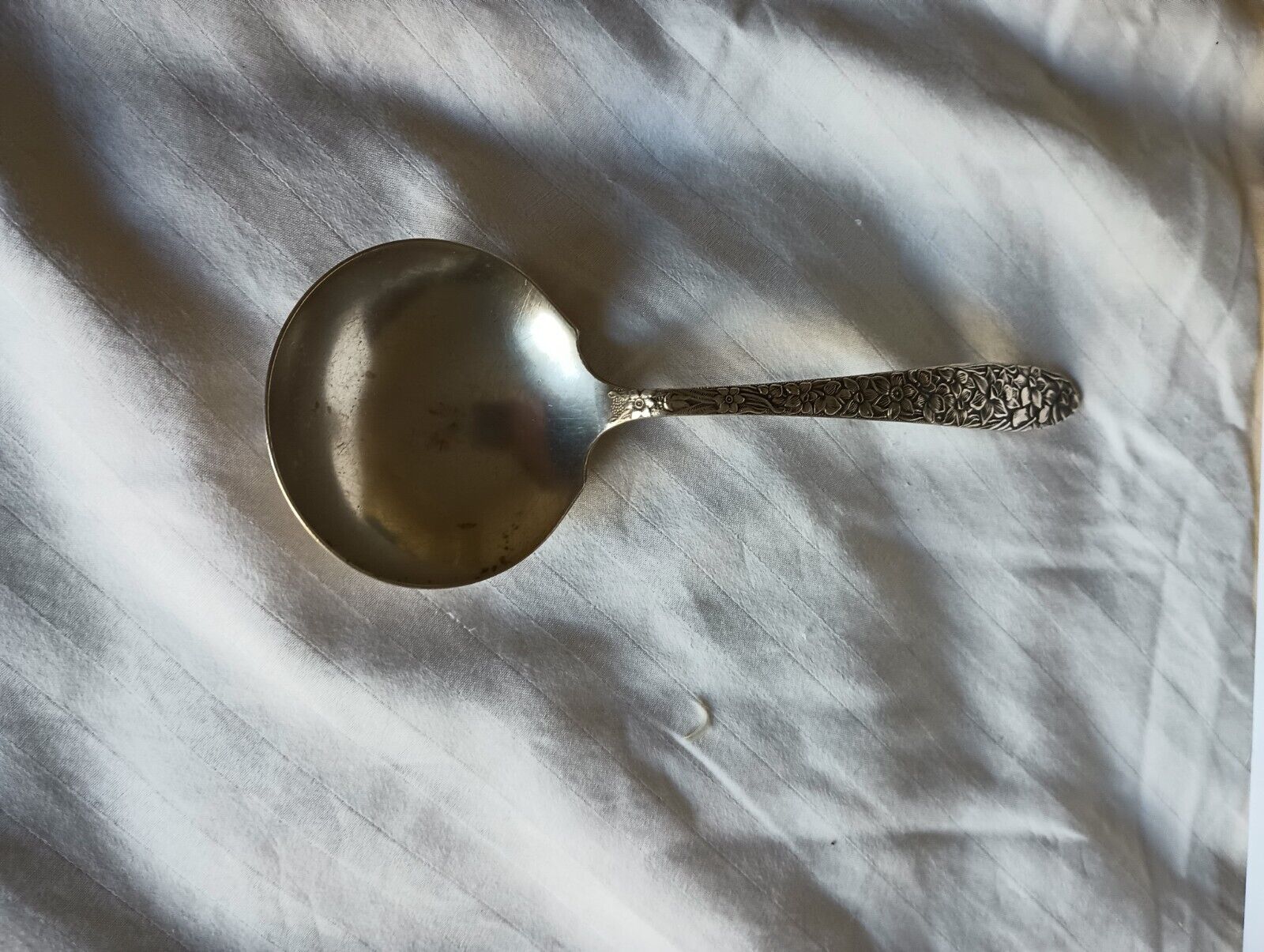 National Silver Company Serving Spoons 7 In With Floral Pattern