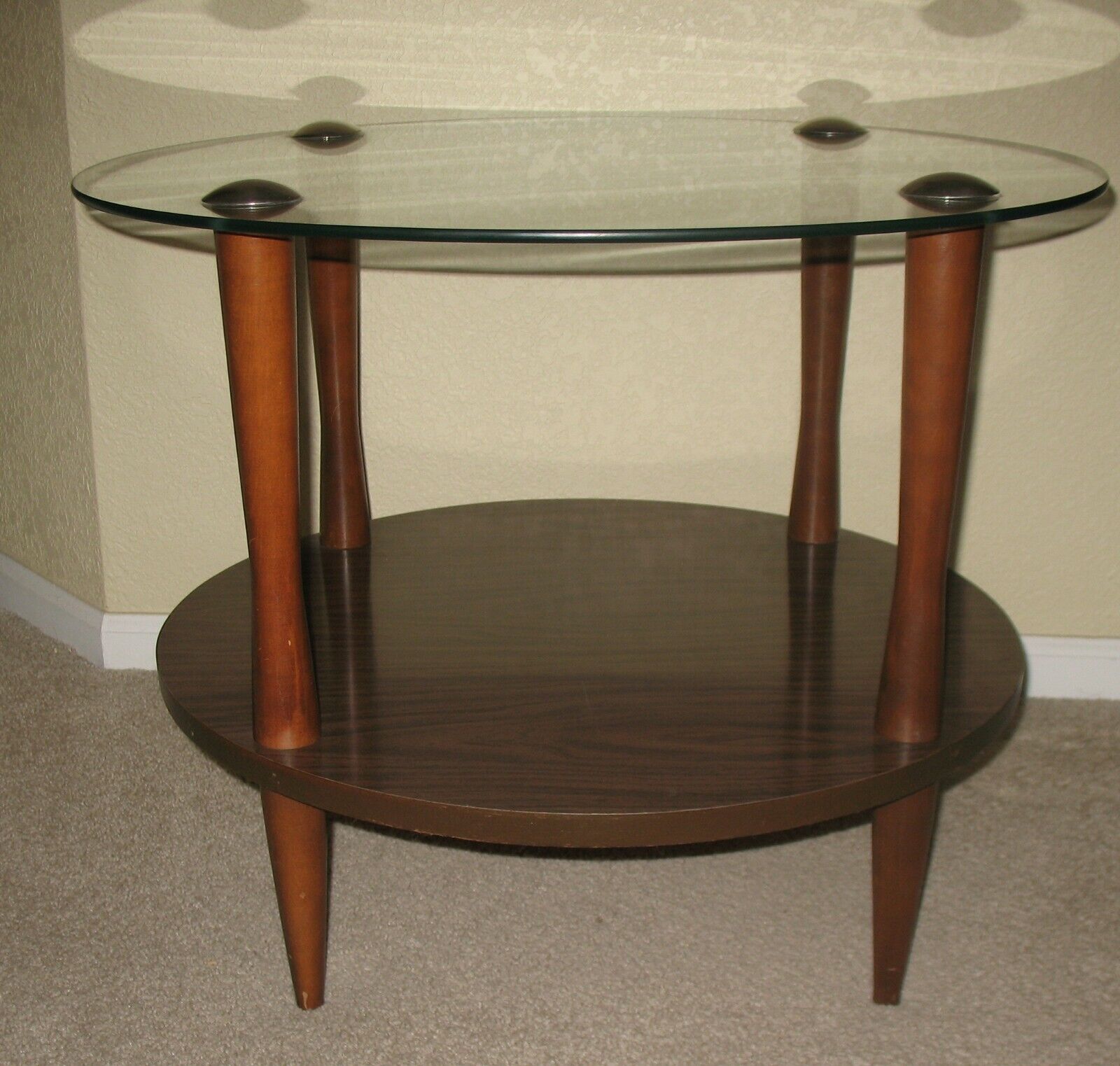 Mid Century Modern Retro 1960's or 1970's Accent Table 25" X 20"