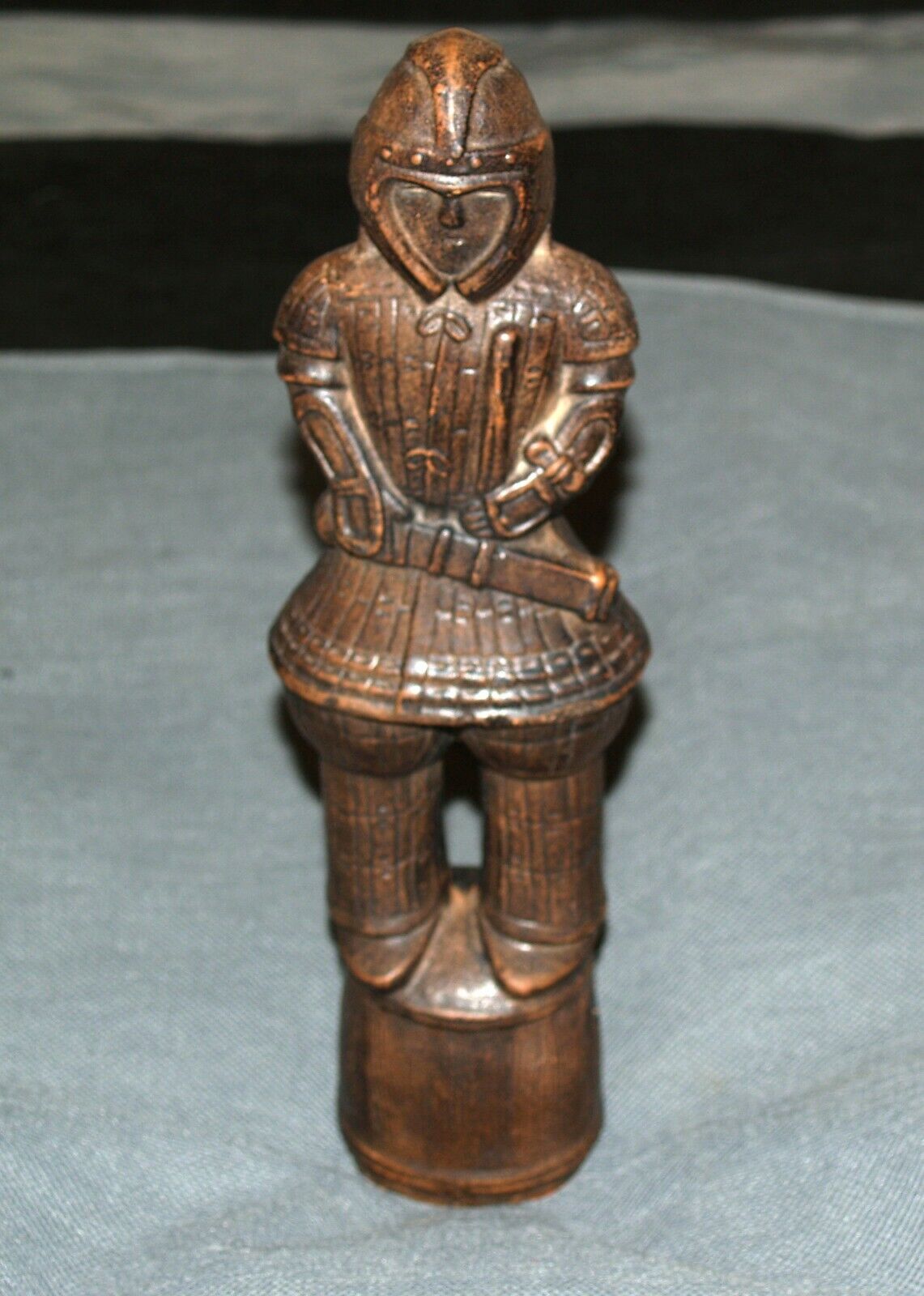 Antique tourist piece from Japan statue of a Hanawa warrior 11.5" tall