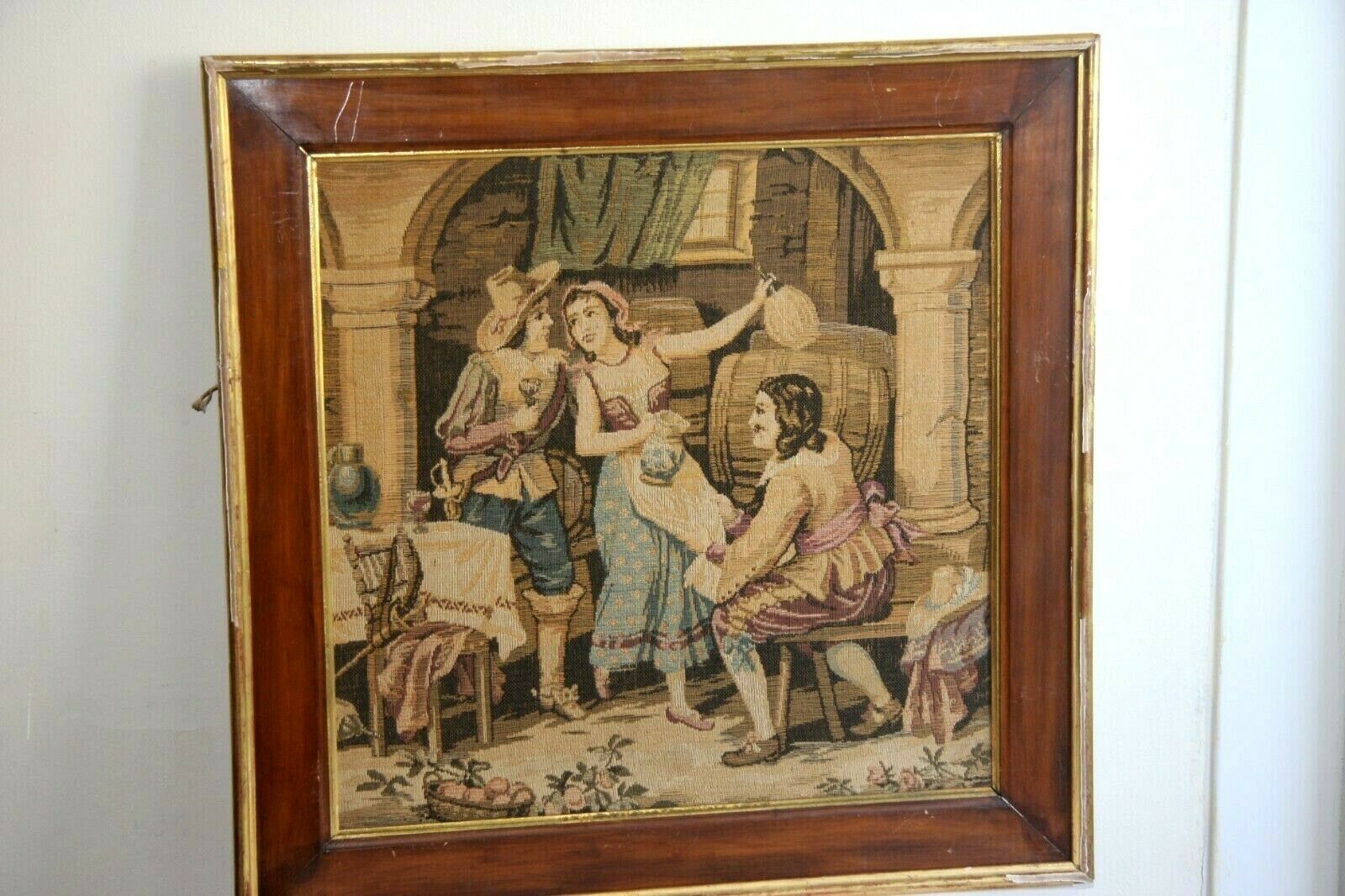 Antique Valuations: Antique French Tapestery Framed