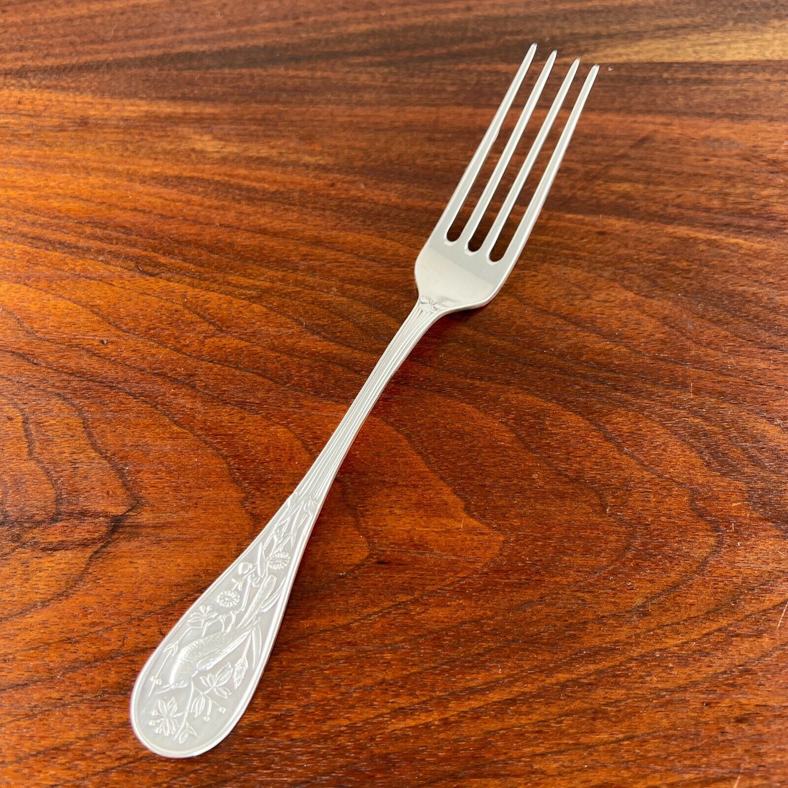 Antique Valuations: TIFFANY & CO AMERICAN AESTHETIC STERLING SILVER DINNER FORK JAPANESE 1871