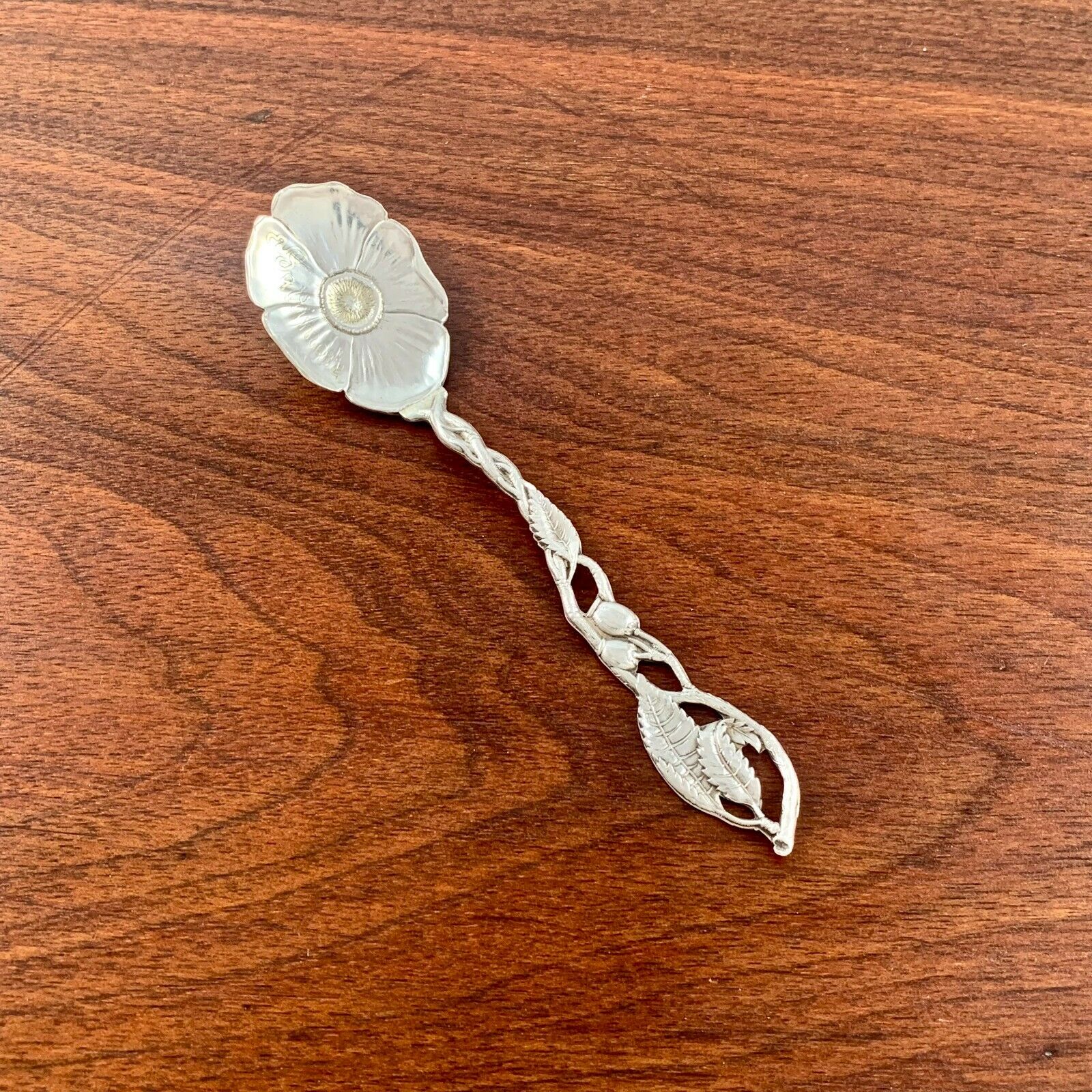 Antique Valuations: WALLACE STERLING AESTHETIC SOUVENIR SPOON BALTIMORE CHEROKEE ROSE PATTERN 1891