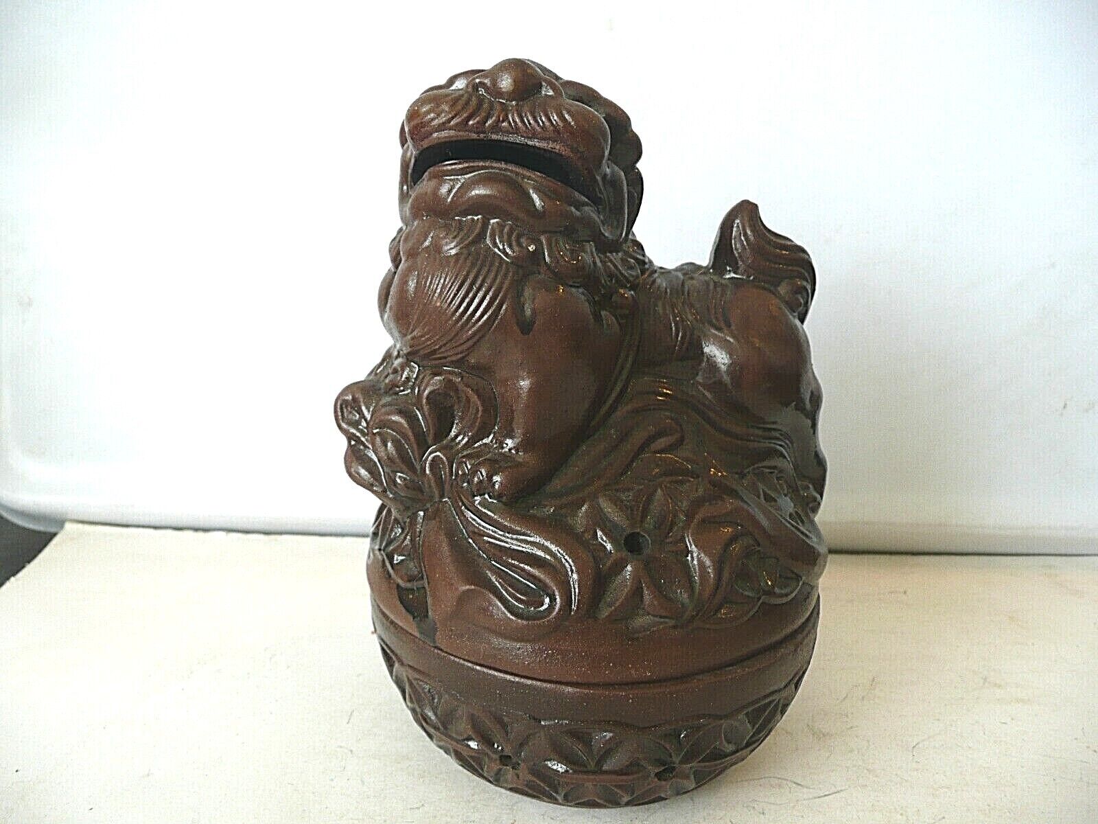 Antique Valuations: ANTIQUE 19TH EARLY 20TH CENTURY YIXING TERRACOTTA FOO DOG PART GLAZED. SEE PHOTO