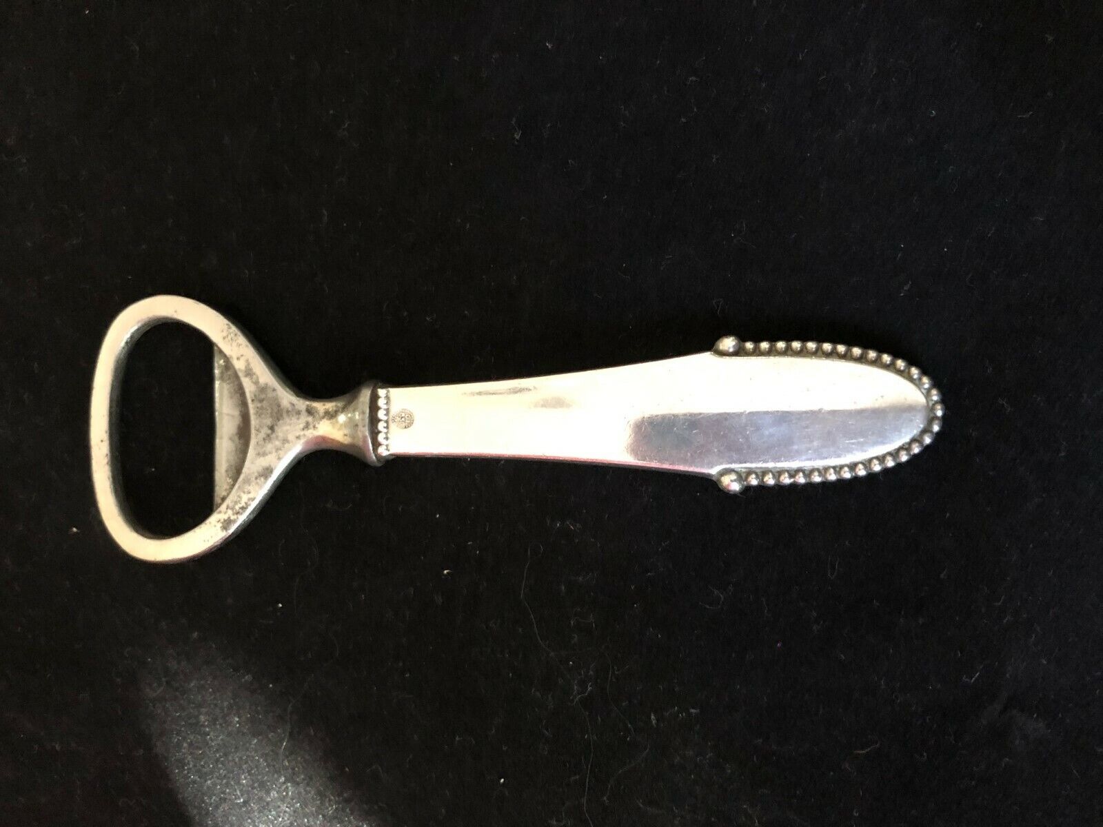 Antique Valuations: Rare Georg Jensen Sterling Silver Bottle Opener - Beaded 1920s stamped