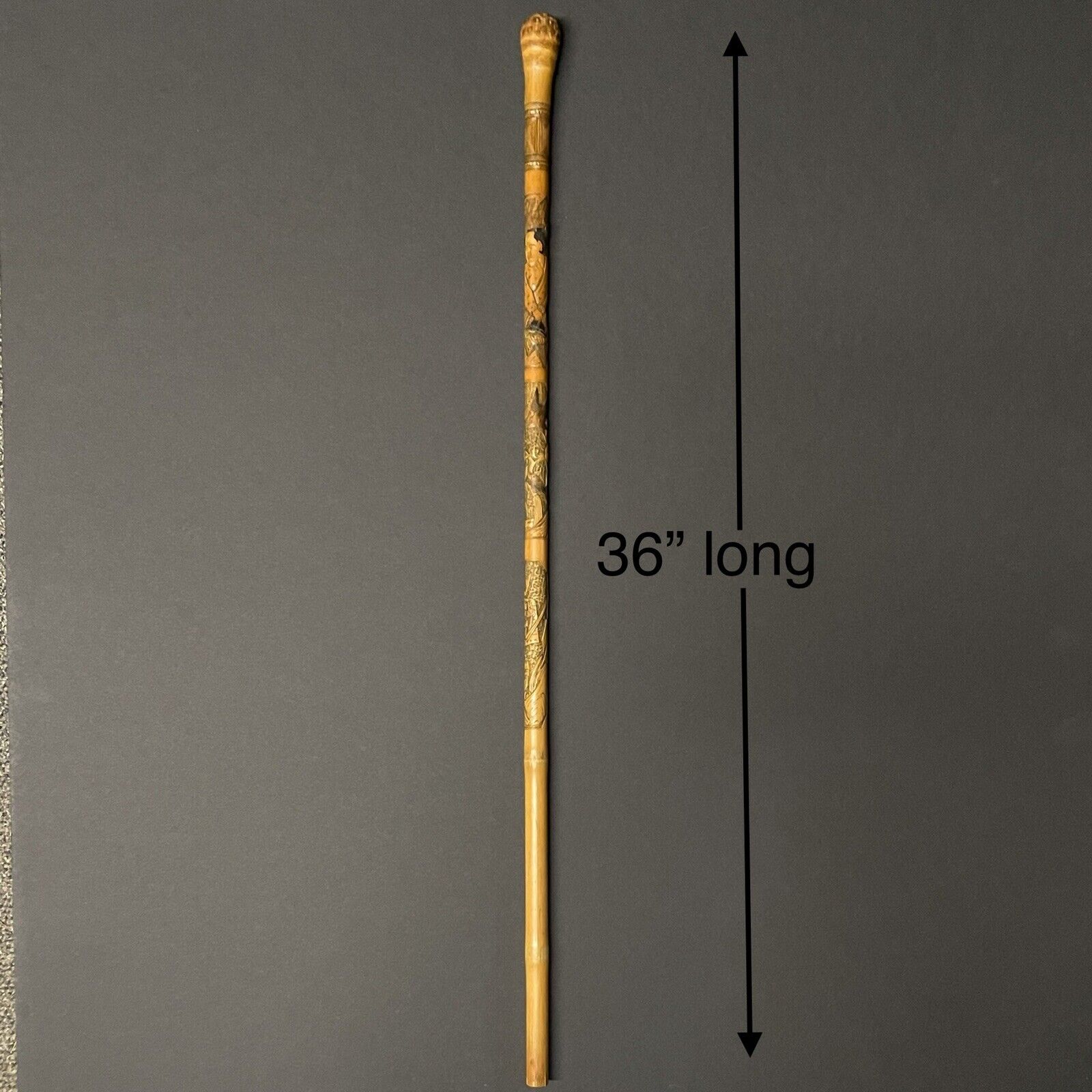 Antique Valuations: Antique Japanese Meiji Shogun/Samurai Bamboo Sutekki (tsue) Walking Stick