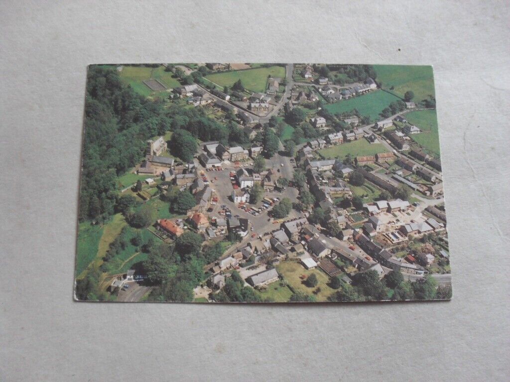 House Clearance - POSTCARD - ALLENDALE - AERIAL VIEW - HOUSES - CHURCH - NORTHUMBERLAND
