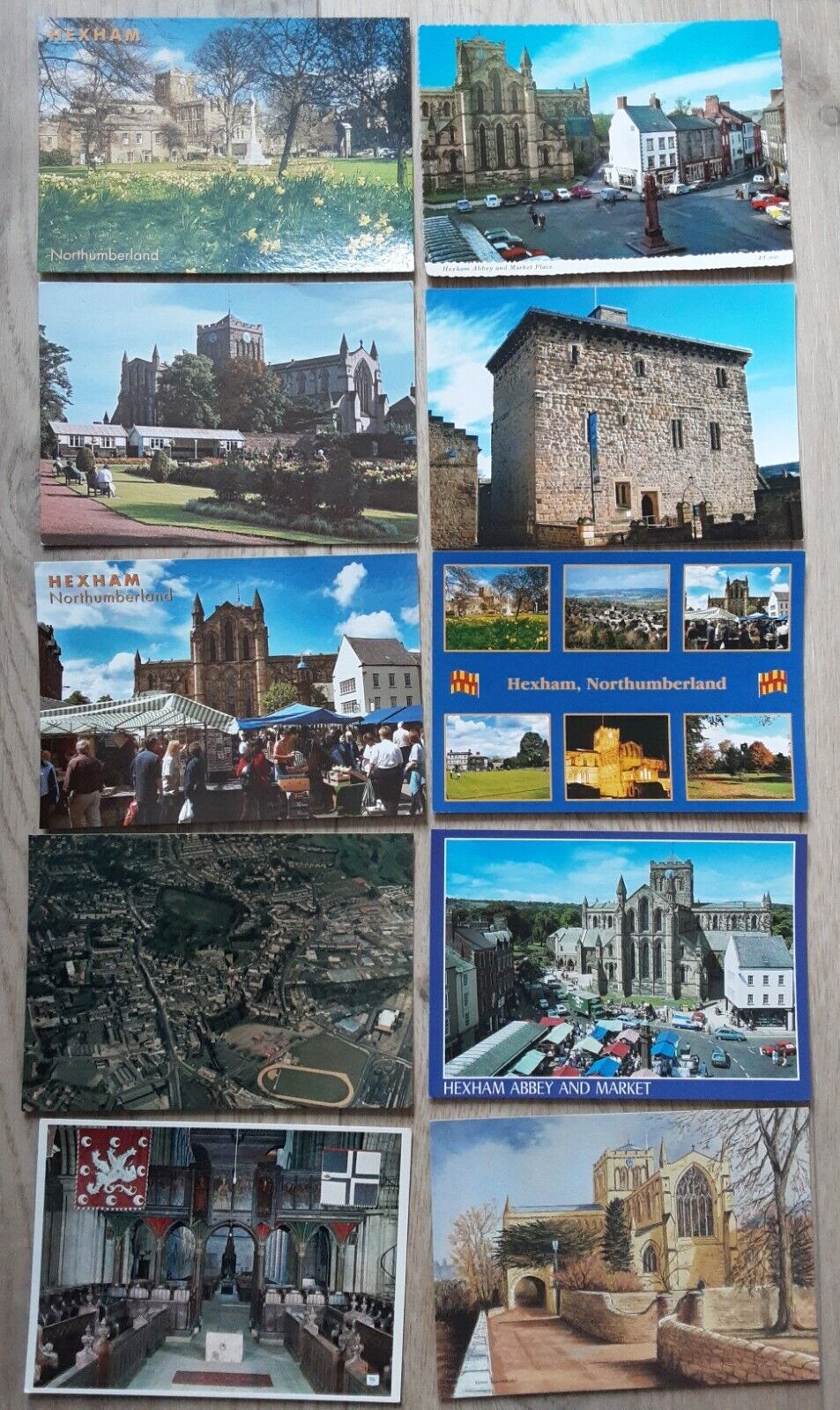 10 Services Hexham Northumberland incl Aerial View Market Place Abbey Old Goal