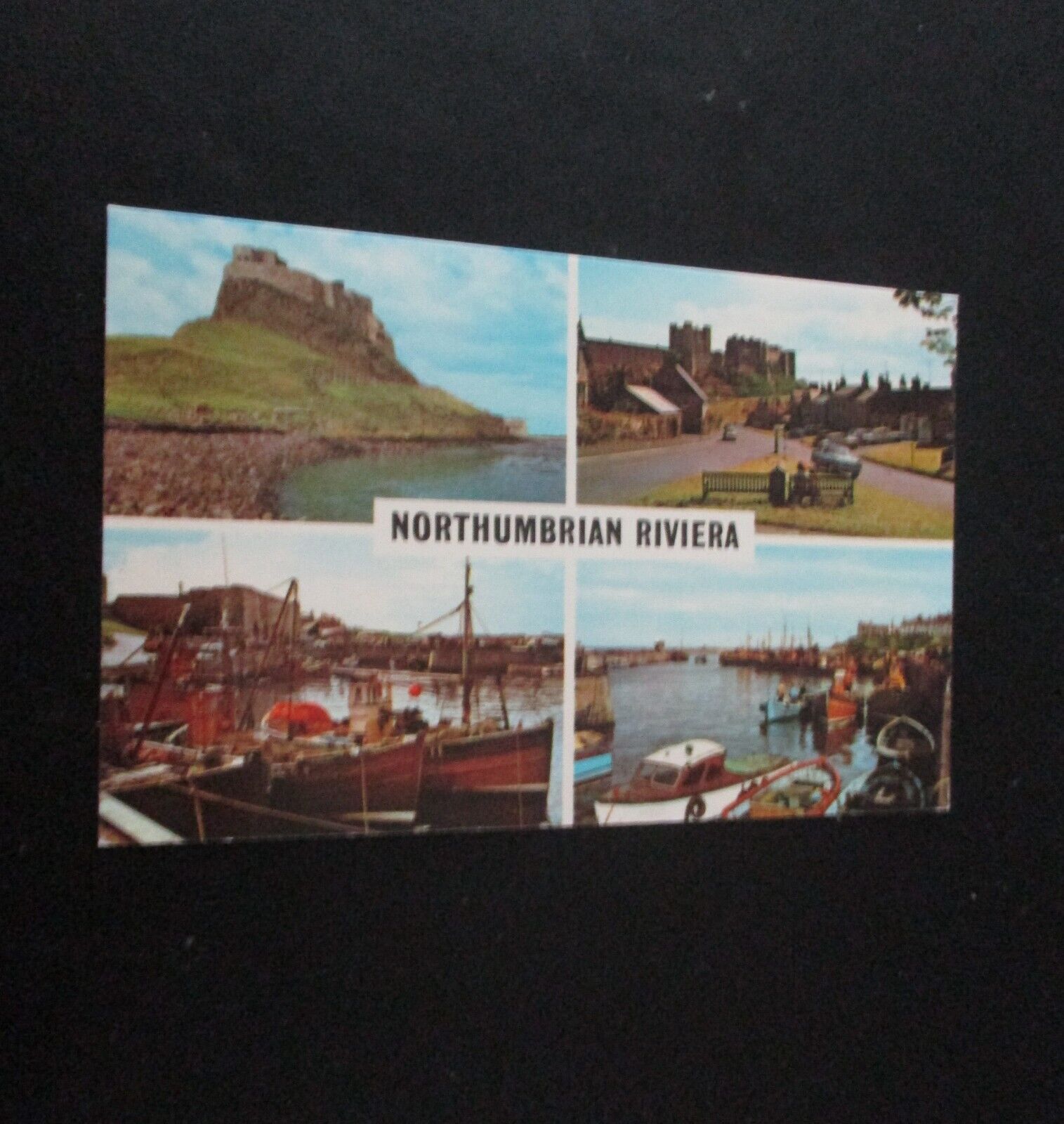 NORTHUMBRIAN RIVIERA -Multiview- Lindisfarne Castle, Seahouses Harbour, Bamburgh