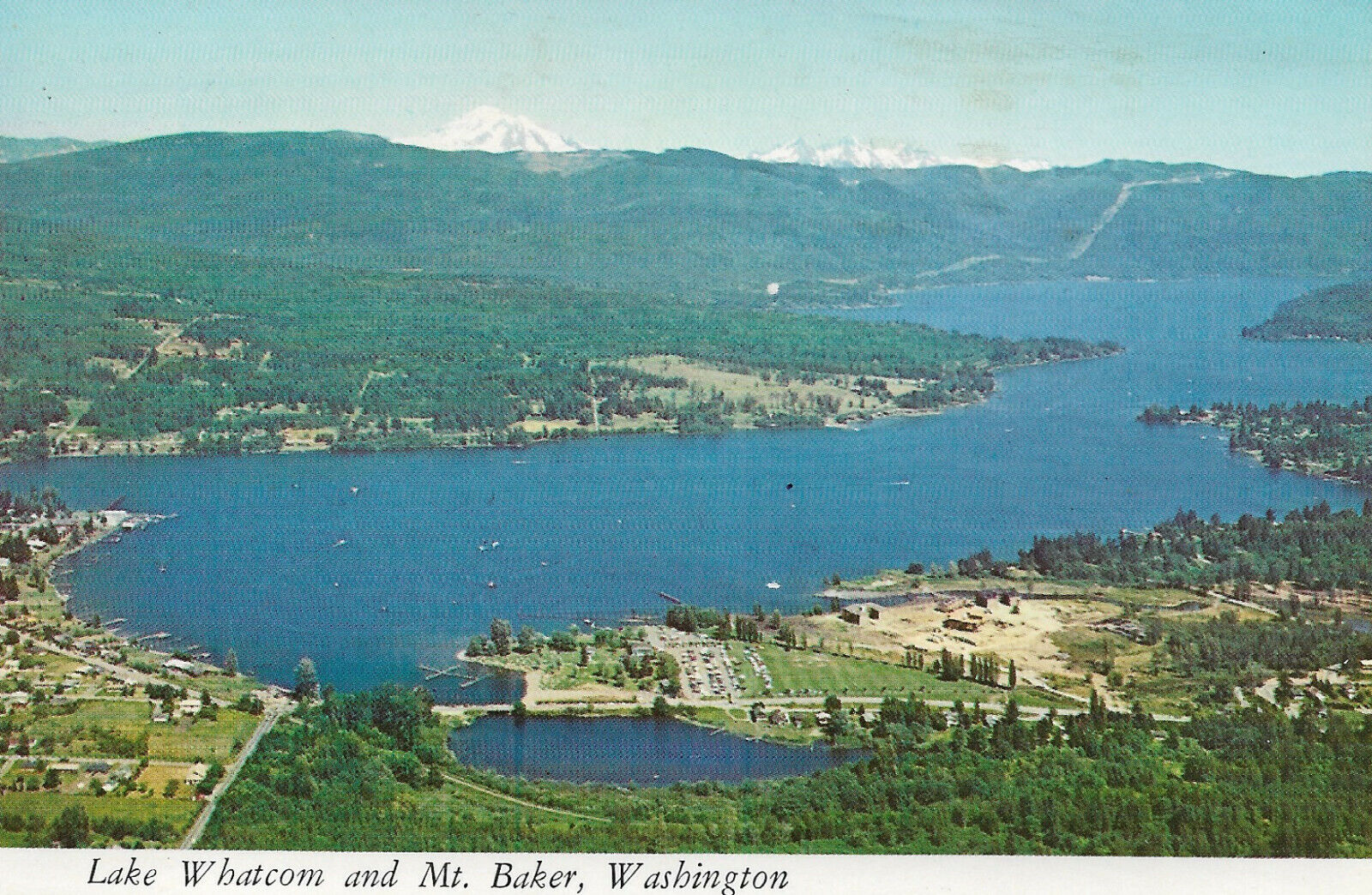 USA-Washington-Bellingham-Lake Whatcom and great majestetic Mt. Baker