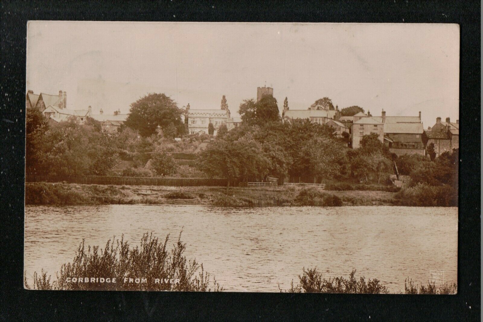 Corbridge From River 1916 Lindsay Series Service ~ Co Durham ~ SUPER IMAGE