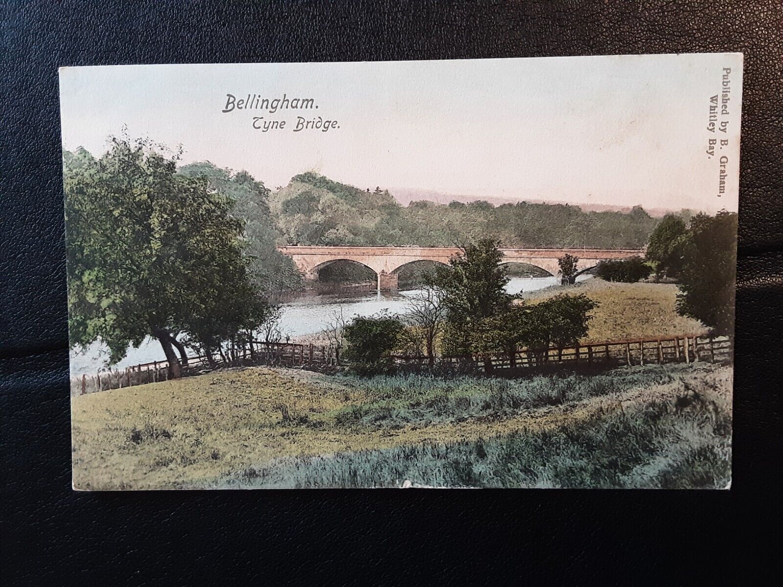 Old B Graham service of Tyne Bridge, Bellingham, Northumberland posted 1904