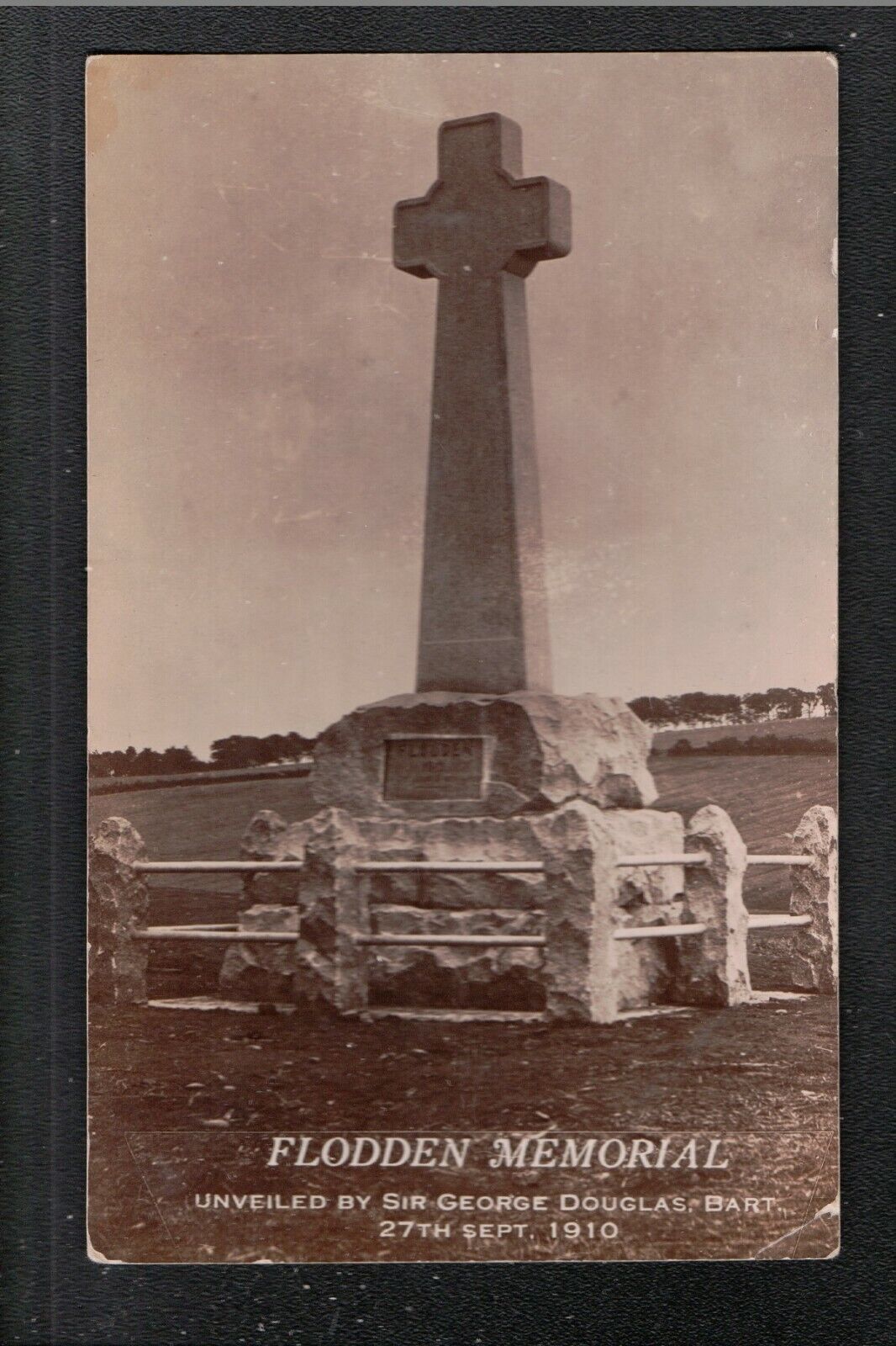 Flodden Memorial Unveiled By Sir George Bart 1910 Gibson Service Wooler Hirings