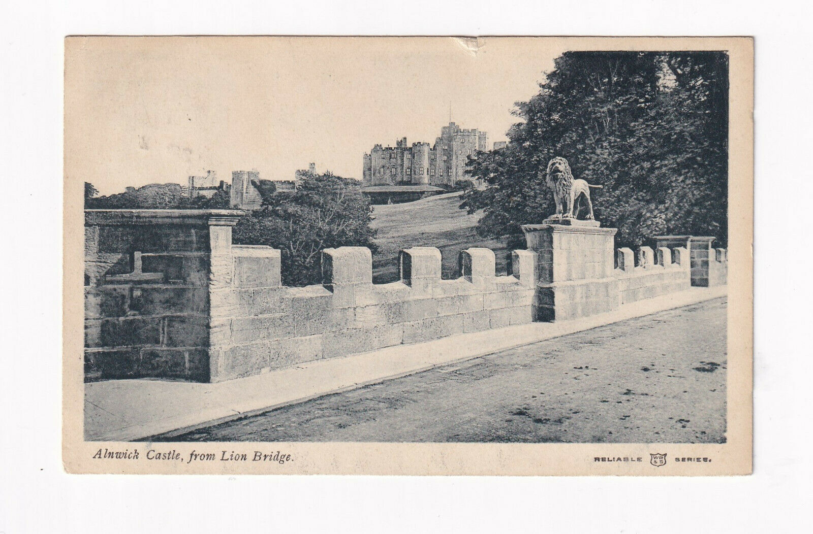 Printed Service Alnwick Castle, From Lion Bridge