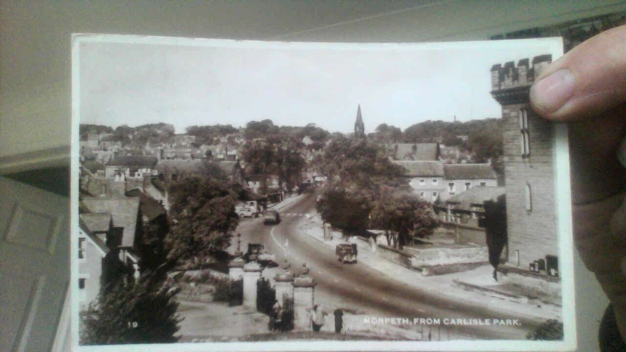 Northumberland  RP Service -  Morpeth from Carlisle Park 1956