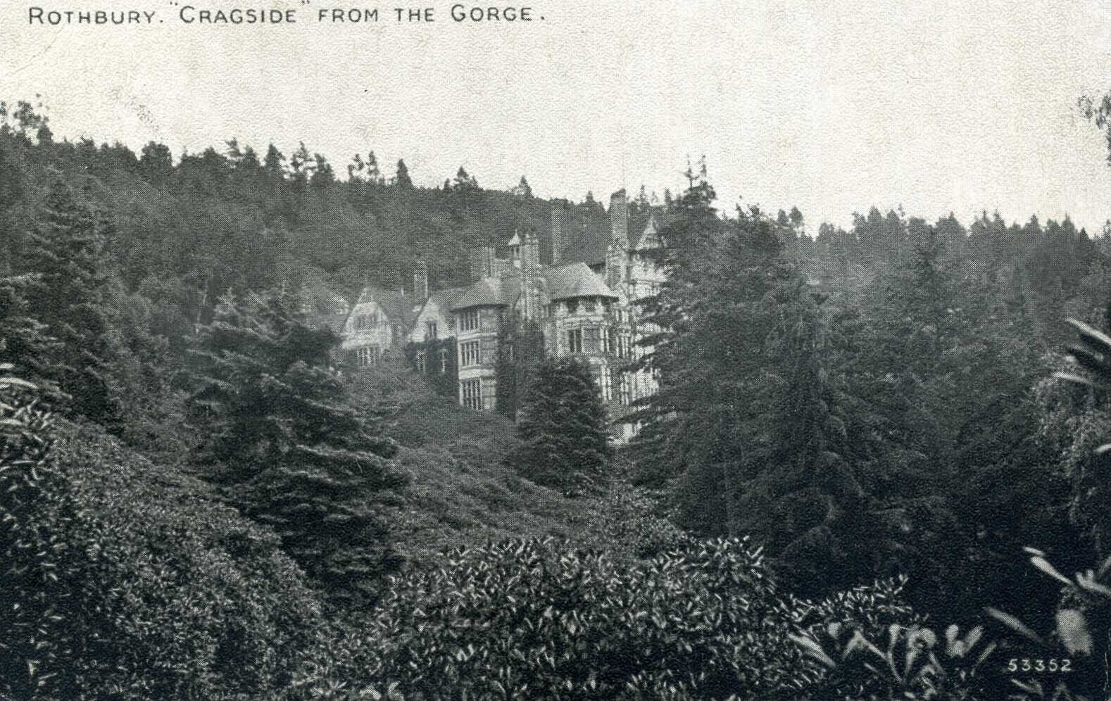 Service. Rothbury, "Craigside from the Gorge"