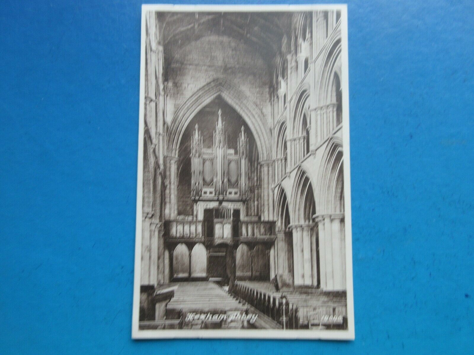 House Clearance - Old Service of The Interior of Hexham Abbey.