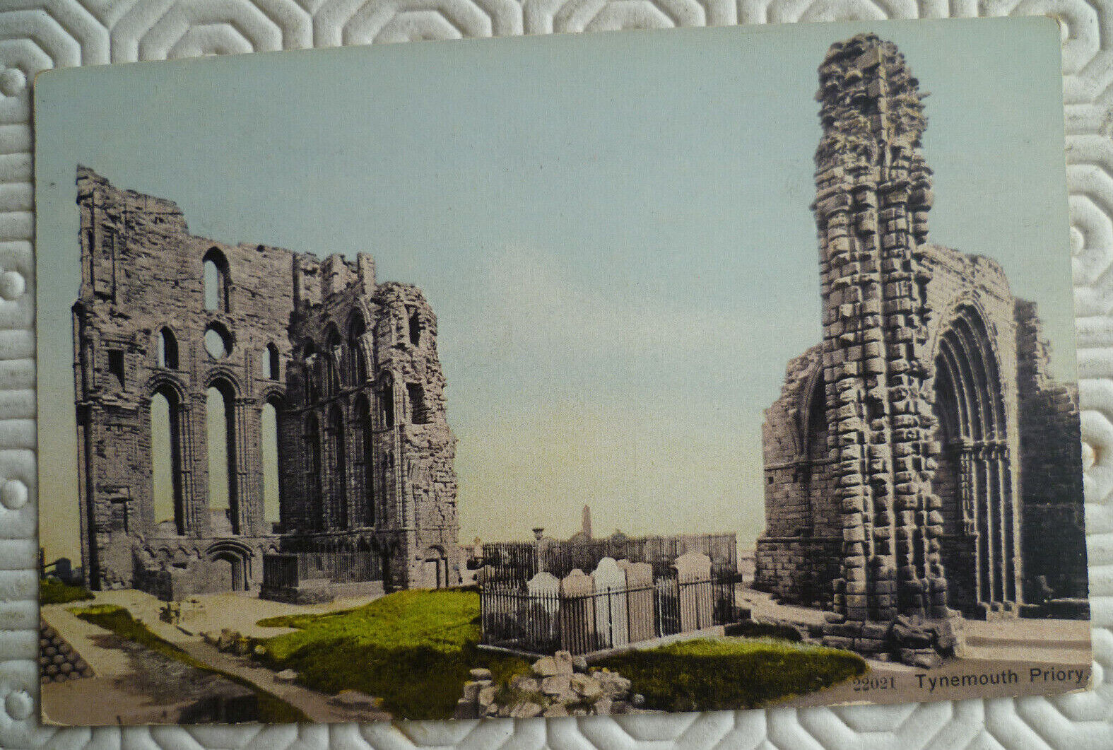 House Clearance - Vintage colour service `Tynemouth Priory` (unused)