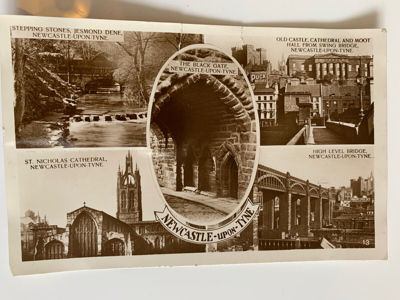 House Clearance - Vintage NEWCASTLE UPON TYNE Multiview Service - JESMOND CATHEDRAL - 1931