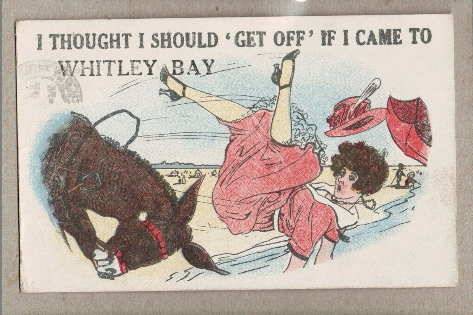 House Clearance - I Thought I Should Get Off If I Came To WHITLEY BAY 1920 ? Service ~ Horse