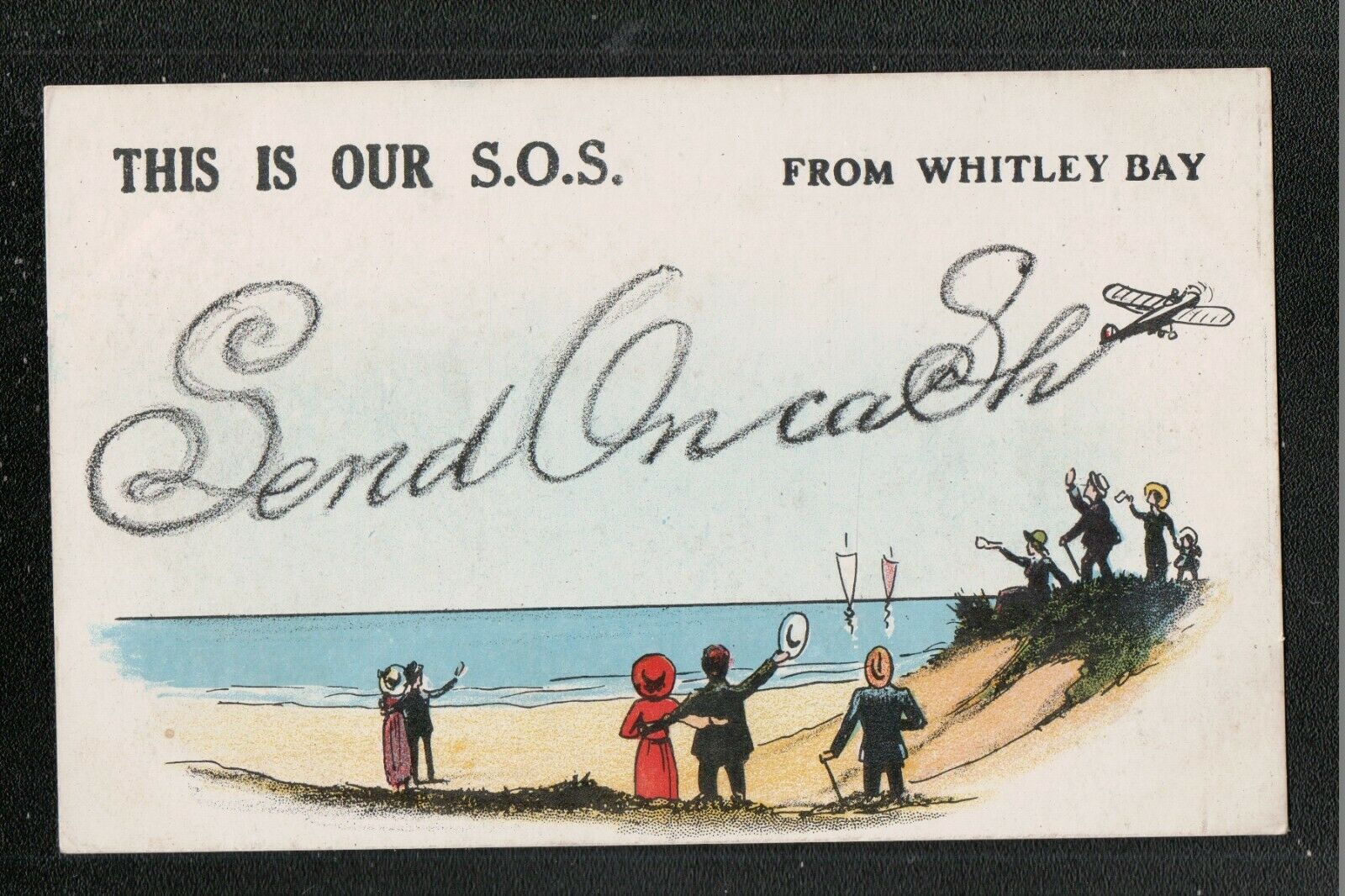 House Clearance - This Is Ous S.O.S. At WHITLEY BAY Send On Cash 1930's? Service ~ Northumberland