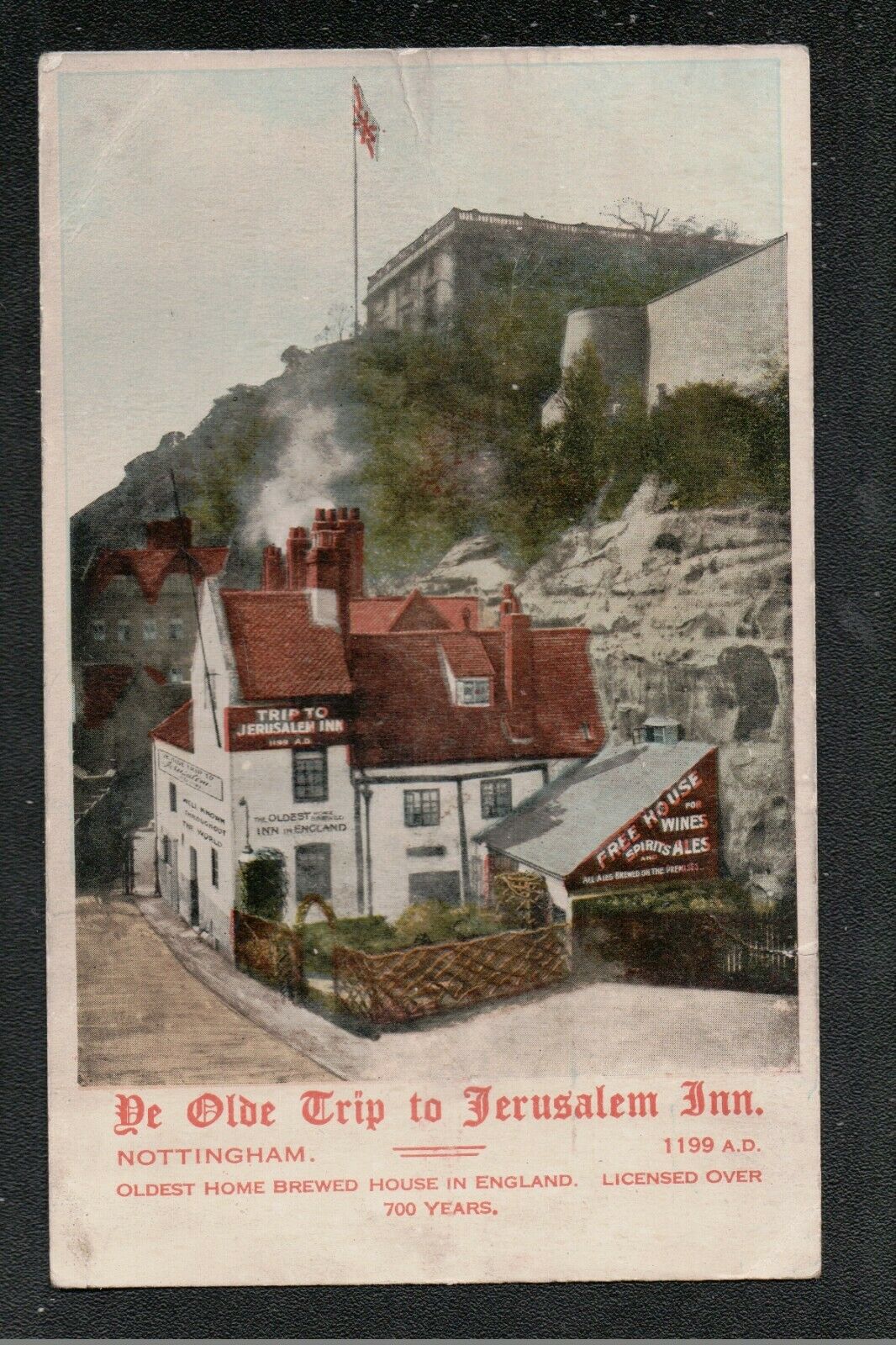 House Clearance - Ye Olde Trip to Jerusalem Inn Nottingham 1900's ? Service ~ LOVELY COLOURS