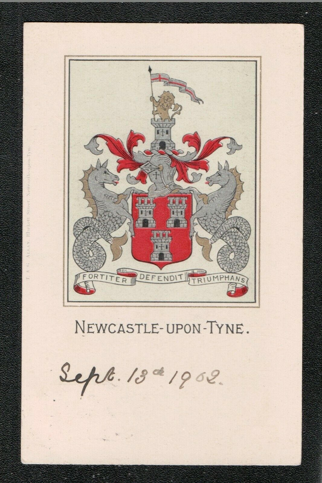 House Clearance - Newcastle Upon Tyne 1902 Un-divided Back Service ~ Northumberland 