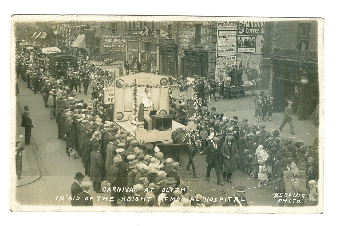 House Clearance - Blyth, Carnival in aid of Knight Memorial Hospital 1925 RP
