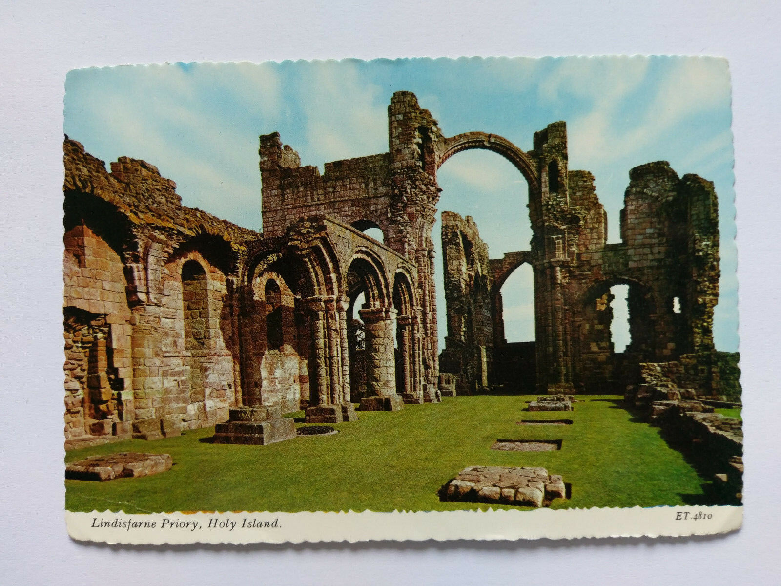 House Clearance - Holy Island, Northumberland Vintage colour Service 1979 Lindisfarne Priory