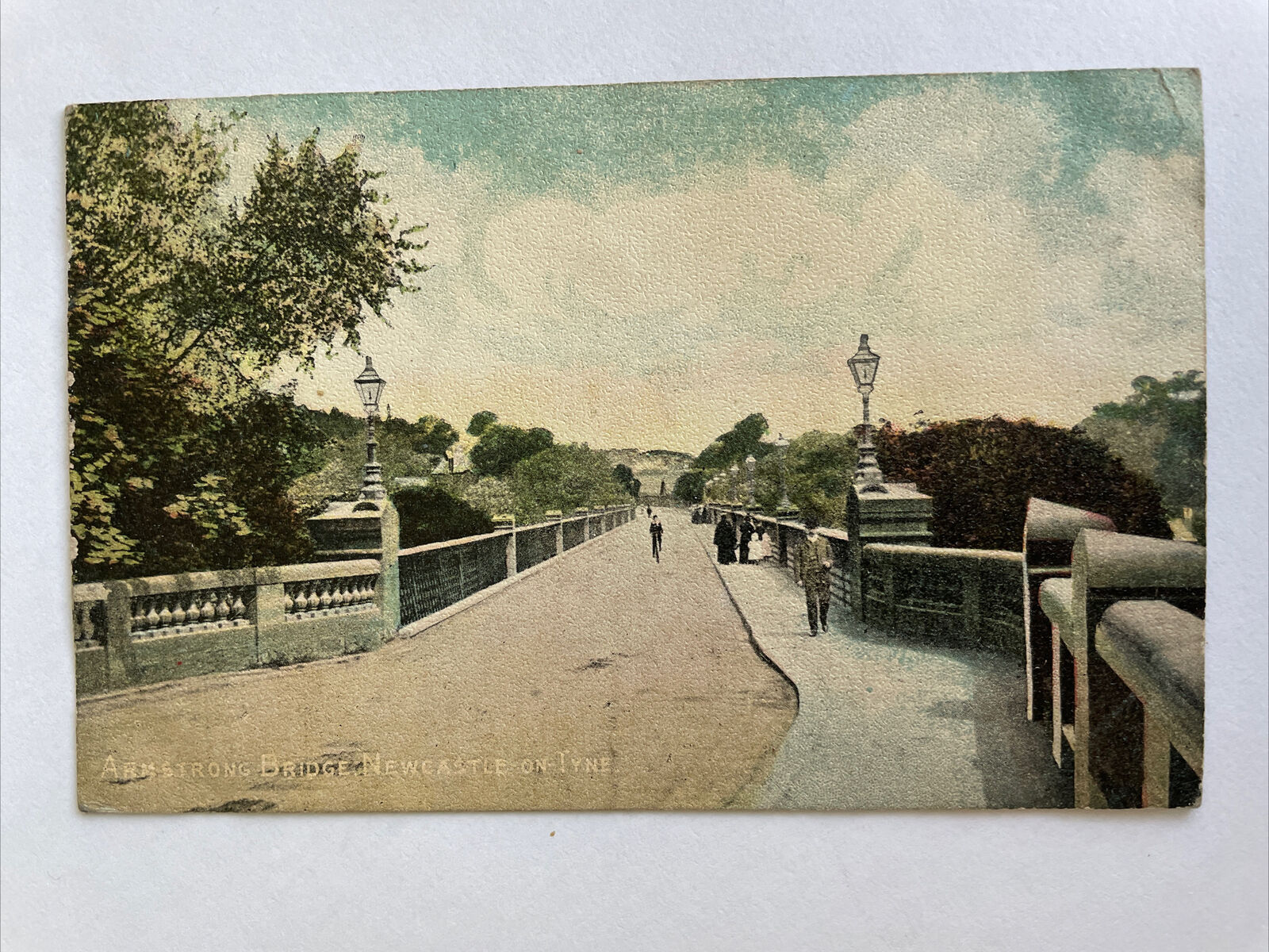 House Clearance - 1905 Antique Service Showing Armstrong Bridge, Newcastle-Upon-Tyne