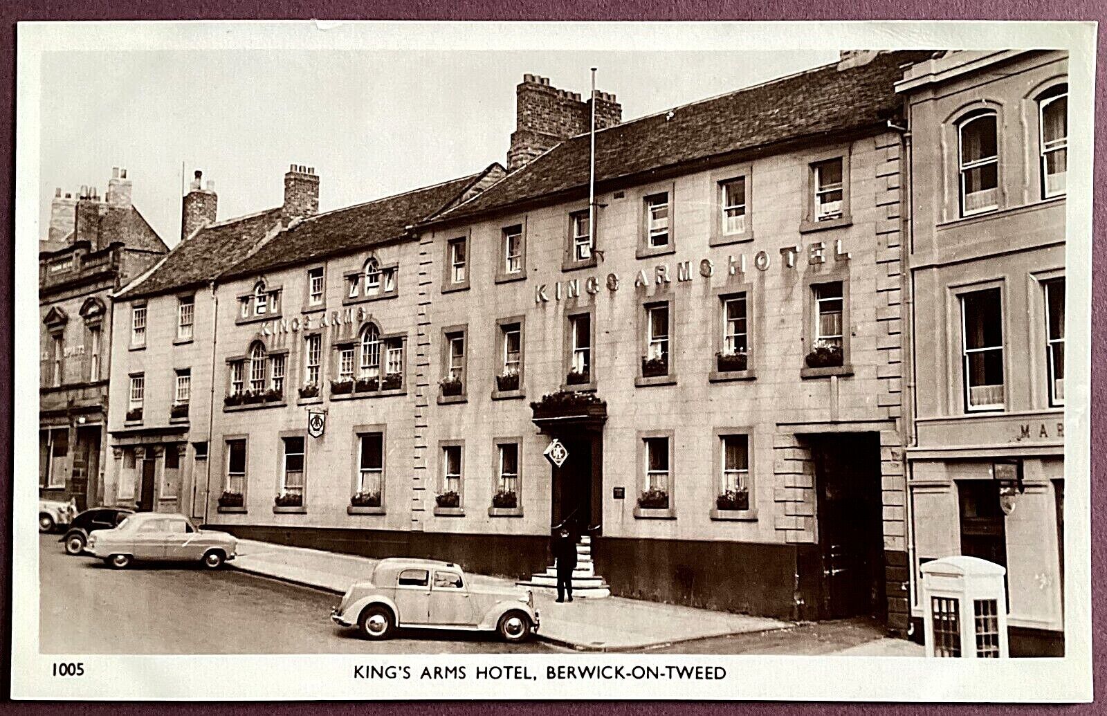 House Clearance - REAL PHOTO POSTCARD - KING'S ARMS HOTEL, BERWICK-ON-TWEED, NORTHUMBERLAND